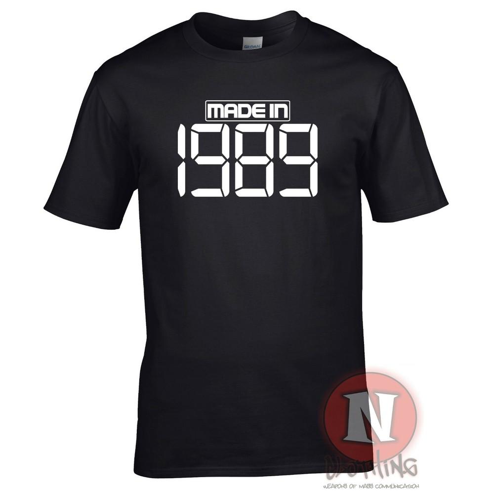 Made In 1989 TShirt Birthday Party Celebration Fancy Dress Teeshirt