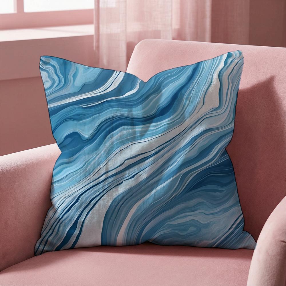 Abstract Texture Cushion Cover MultiScene Pillow Cover for Home Car Reversible Soft Durable for Daily Use