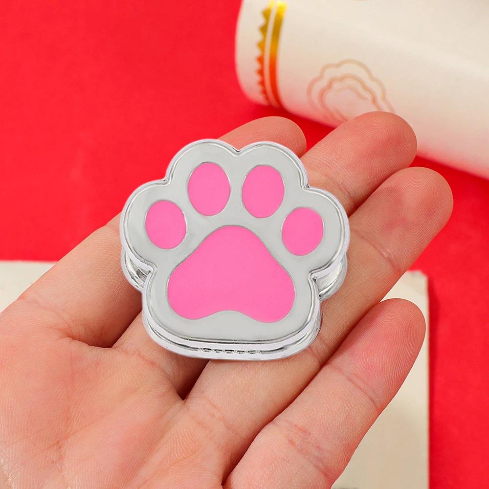 Cute Cat Paw Clip Zinc Zinc Zinc Alloy Book Page Marking Clip Bill Note Storage Clip  Office School Supplies
