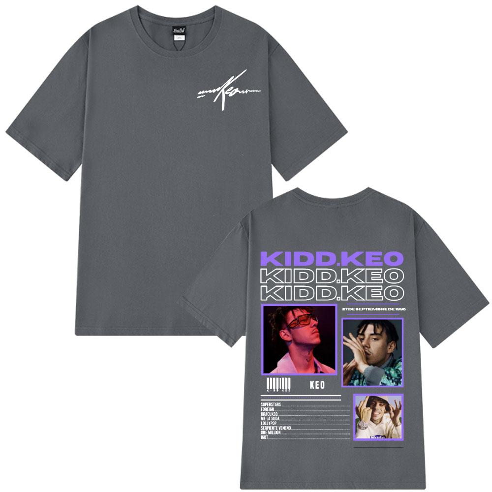 2025 Summer Singer Kidd Keo Album Tour Merch Tshirts Men Womens Hip Hop Pop Music Casual 100 Pure Cotton ONeck Tee Shirt