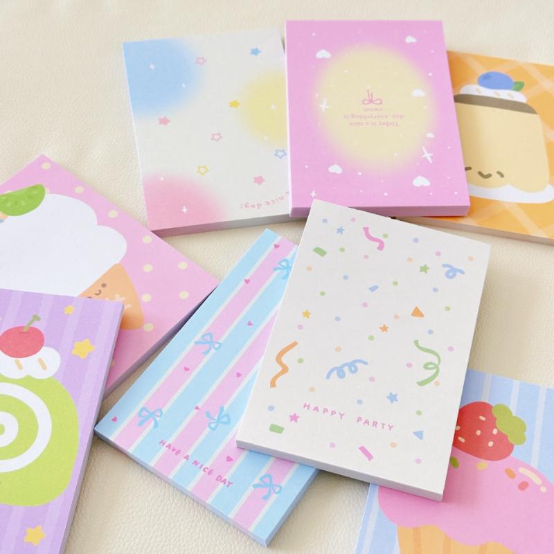 New High Looking Korean Gift Style Tearable Note Memo Pad Star Handbook Material Learning Portable Office School Supplies Kawai