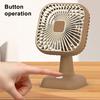 Wentylator biurkowy Cichy Silnik o niskim poziomie hałasu Wielobiegowy Regulowany Wiatr Regulowana głowica pod kątem 39 stopni Kwadratowy wentylator z lampką nocną