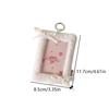 Simple Bow Card Holder Keychain Cute Portable Photocard Cover Idol Photo Card Holder Protective Cover Bag Pendant Gifts