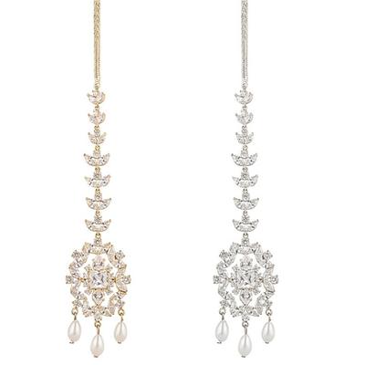 Metal Teardrop Pearls Pendant Jewelry For Lightweight Hairpiece Practical Hair Decoration For Daily Wear Prom Occasion