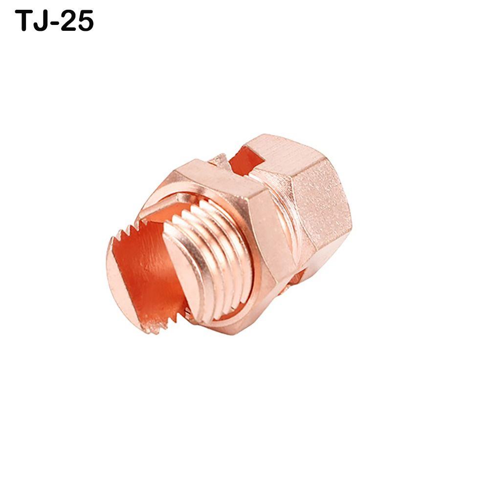 Electrical Equipment Copper Split Bolt Connector Rose Gold Cord Bolt Copper Split Connector Cable Wire Clips