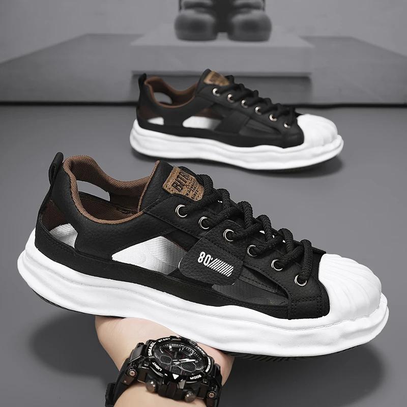 Fashion Bread Shoes Leaky New Sports Shoes Casual Shoes Trendy Shoes2025Summer Breathable Season Comfortable Sneaker