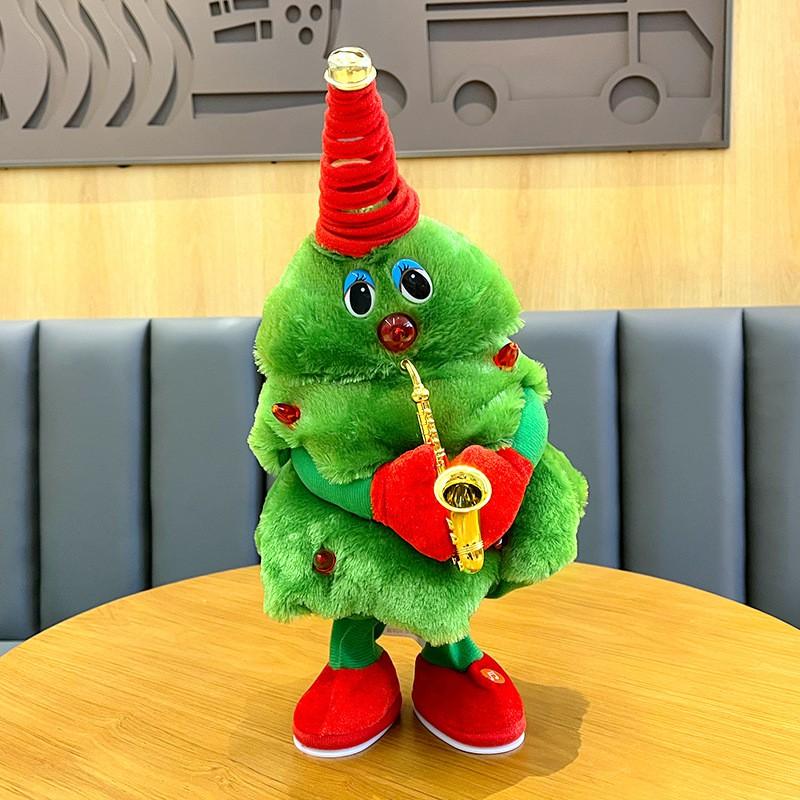 Plush Christmas Tree Toy With Motion Light - Cartoon Dancing Figure Kids 7-14 Years