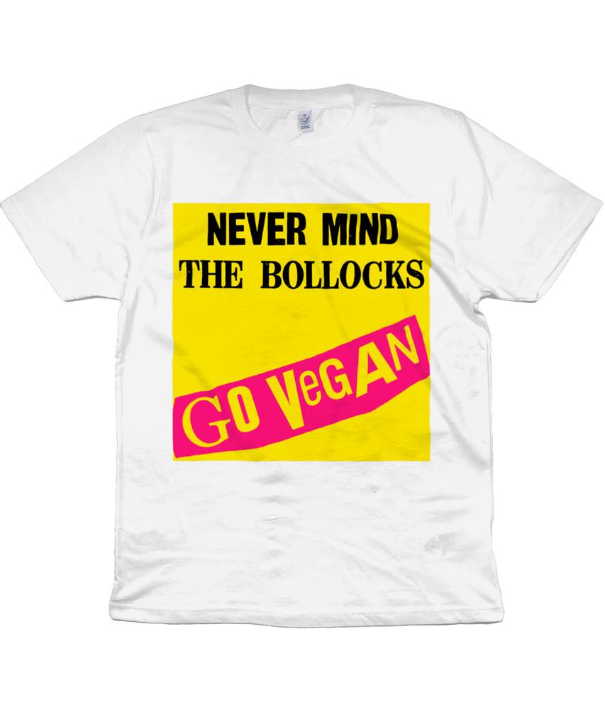 

NEVER MIND THE BOLLOCKS - GO VEGAN - Organic T Shirt - Punk 3XL