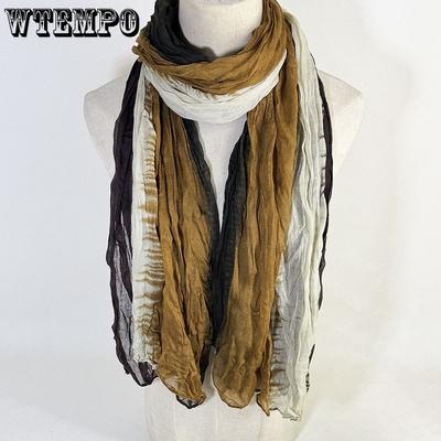 Sciarpa da Donna in Cotone e Lino alla Moda e Versatile Sciarpa Temperamentale Calda e Morbida Sciarpa