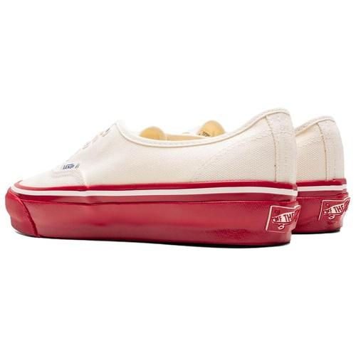 Vans Premium Authentic White Red Midsole - VN000EBNYF9