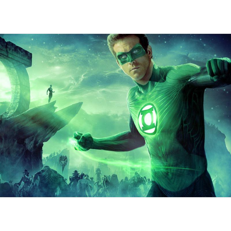 

Green Lantern Movie Poster - Home & Bar Decor Wall Hanging Yellow Kraft Paper (No Glue) 30X42 cm