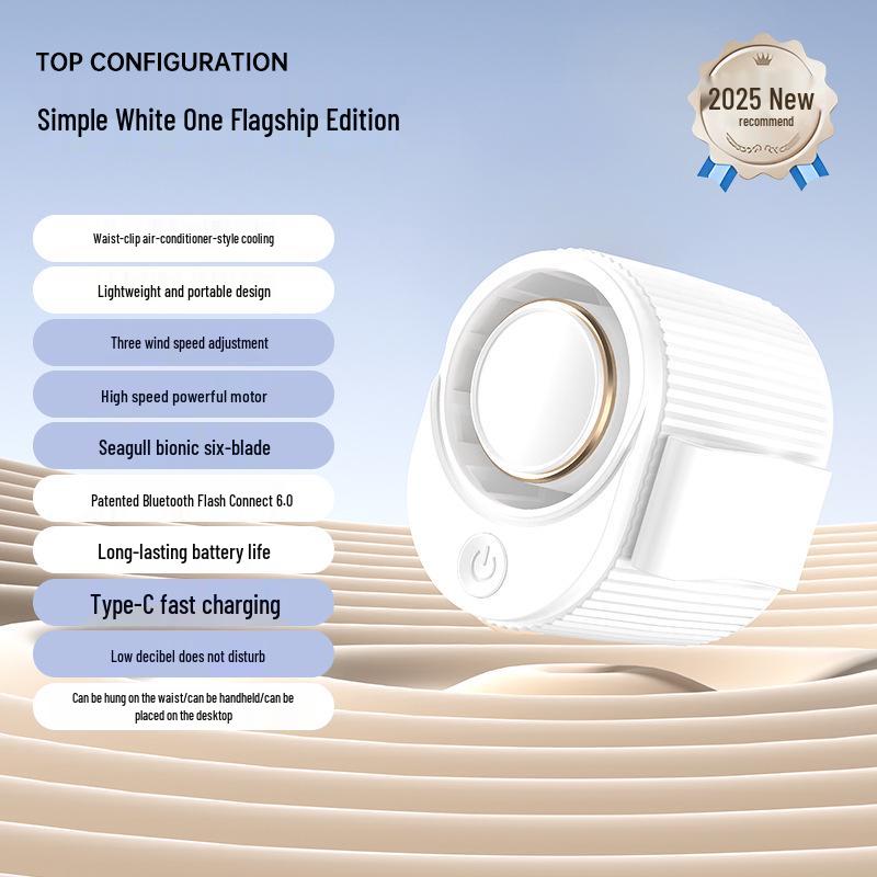 New USB Rechargeable Folding Fan: Long Battery Life, Retractable Design for Indoor/Outdoor Use