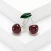 Fashion Sweet Cherry Chestnut Brooch Simple Fruit Alloy Metal Brooches For Women Pins Jewelry Gifts Suit Accessories