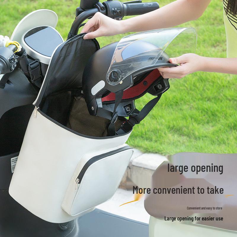 Electric Vehicle & Bike Front Hanging Storage Bag for Helmet and Accessories