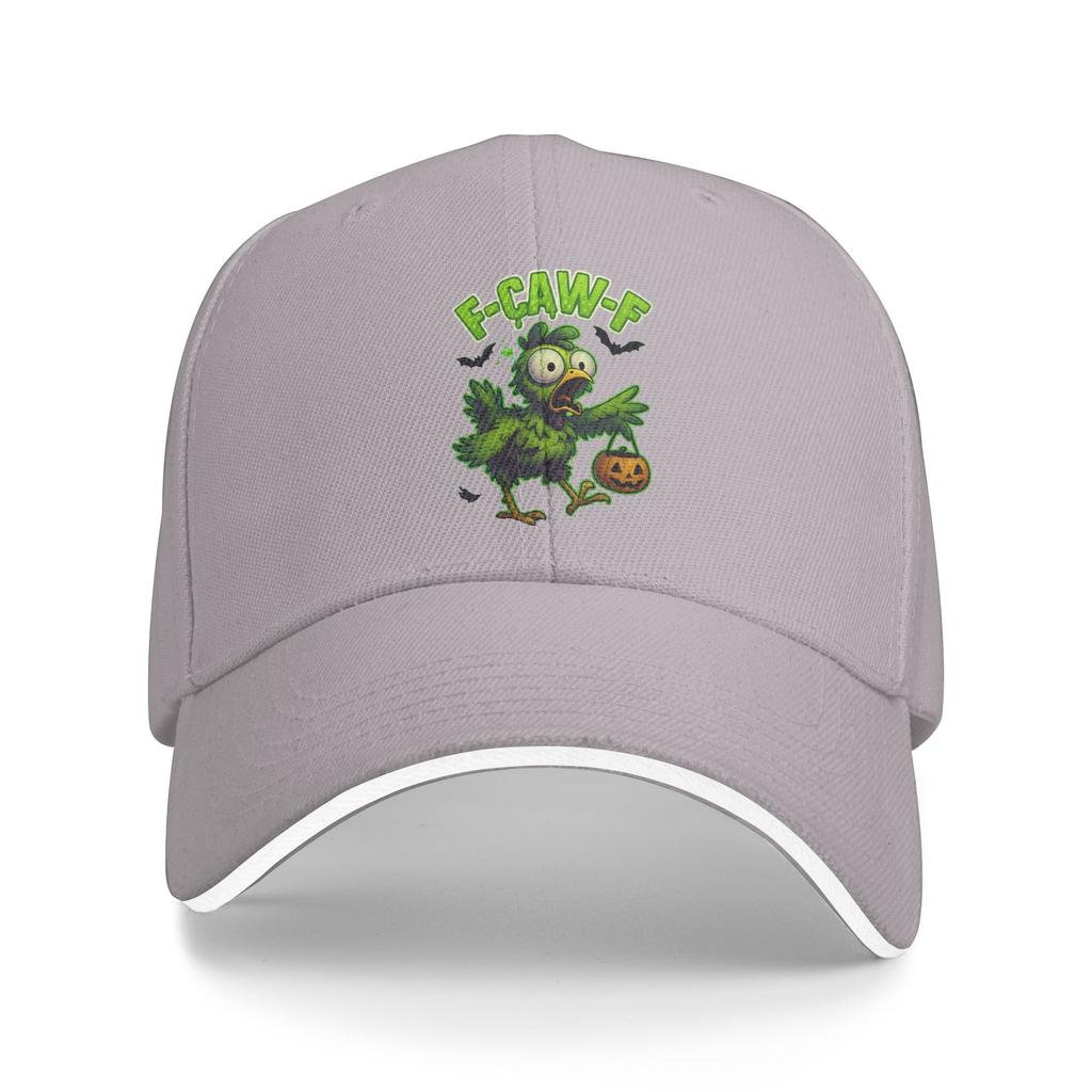 Funny Halloween Chicken F-CAW-F Baseball Cap Fitted Retro Men Women Trucker Hat Wholesale Design Outdoor Sports Baseball Caps