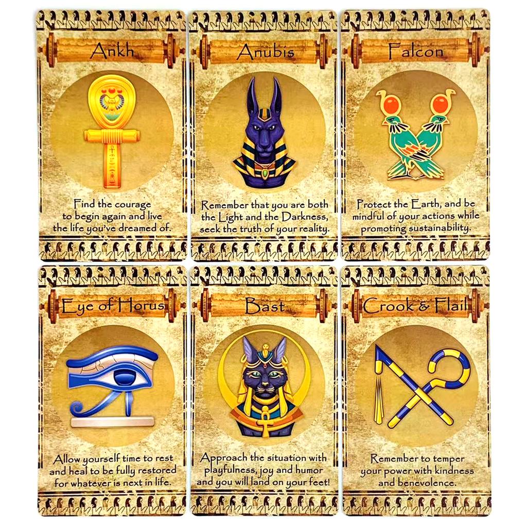 New Egyptian Oracle A 20 Cards Deck Classic Design For Beginners & Pros, Ideal For Divination, Meditation & Gifts