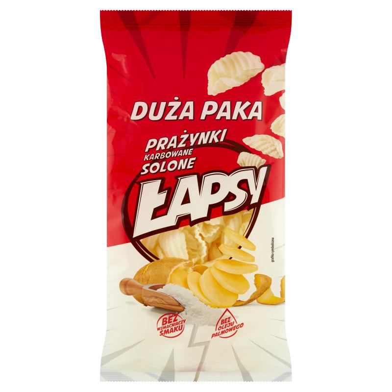 Łapsy Prażynki Karbowane Solone 110 G