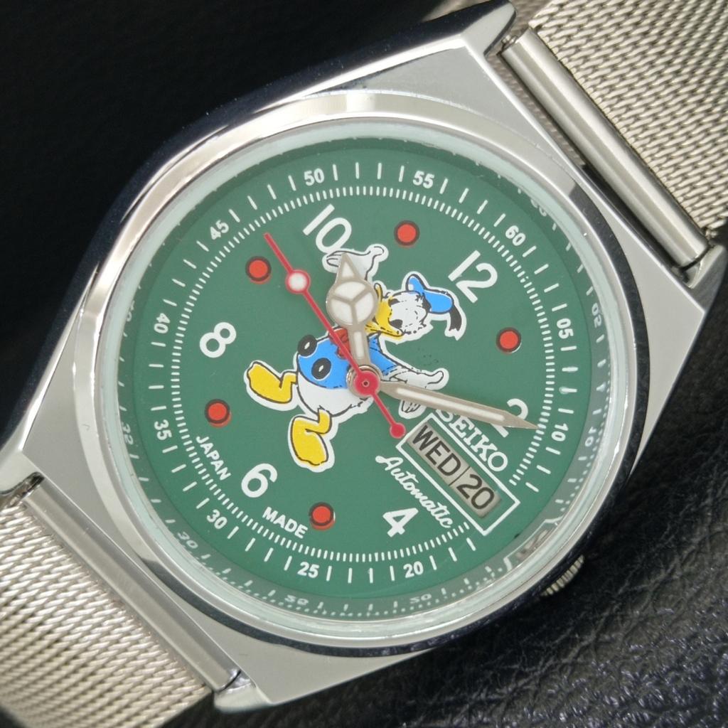 

JAPAN VINTAGE REFURBISHED SEIKO AUTOMATIC 6309A MENS GREEN DIAL WATCH a442997-1