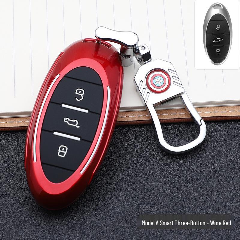 Bestune Marvel Car Key Cover: Stylish, Personalized Remote Case with Buckle Design