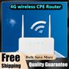 4G LTE CPE Router Modem 300Mbps 4G Router Wireless Modem External Antenna with Sim Card Slot EU Plug for Home Travel Work