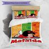 3pcs Mafalda1 Design Cover Set - HD Printed Bedding with 1 Cover and 2 Pillowcases - Perfect for Home and Dorm Decor