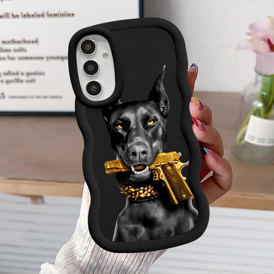 

Trendy Doberman Soft Phone Cover Case for Samsung Galaxy A11 A13 A14 A52 A12 A16 A15 A21s A22 A05 A03 A23 A06 A04 A53 A33 Galaxy A03 Core