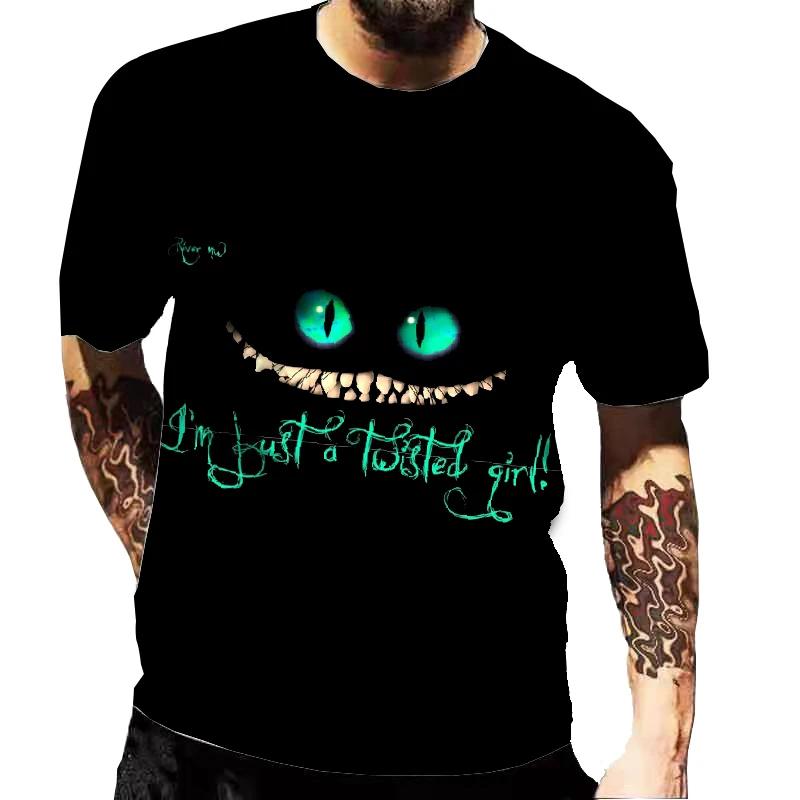 

Летняя модная мужская футболка с 3D-принтом в стиле Харадзюку, футболки с коротким рукавом и круглым вырезом для детей, свободная футболка с коротким рукавом 6XL