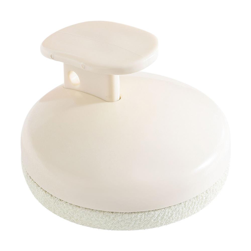 

Durable Mini Bath Brush Round Comfortable Hand Grip Exfoliating Massager Scrubber Bath Supplies чёрный