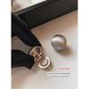 Gold and Silver Brushed Round Ball Earrings, Super Beautiful Earrings for Women, 2026 New Hot Style, High-End, Light Luxury, Elegant Earrings