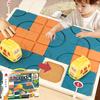 Kids Car Track Maze Puzzle Challenge Brain Game Logical Thinking Interactive Road Building Super Slide Educational Toy Gift