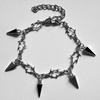 Small Iron Barbed Wire Bracelet with Thorns Gothic Punk Hip-hop Unisex Chain Bangle Adjustable Women Men Gift