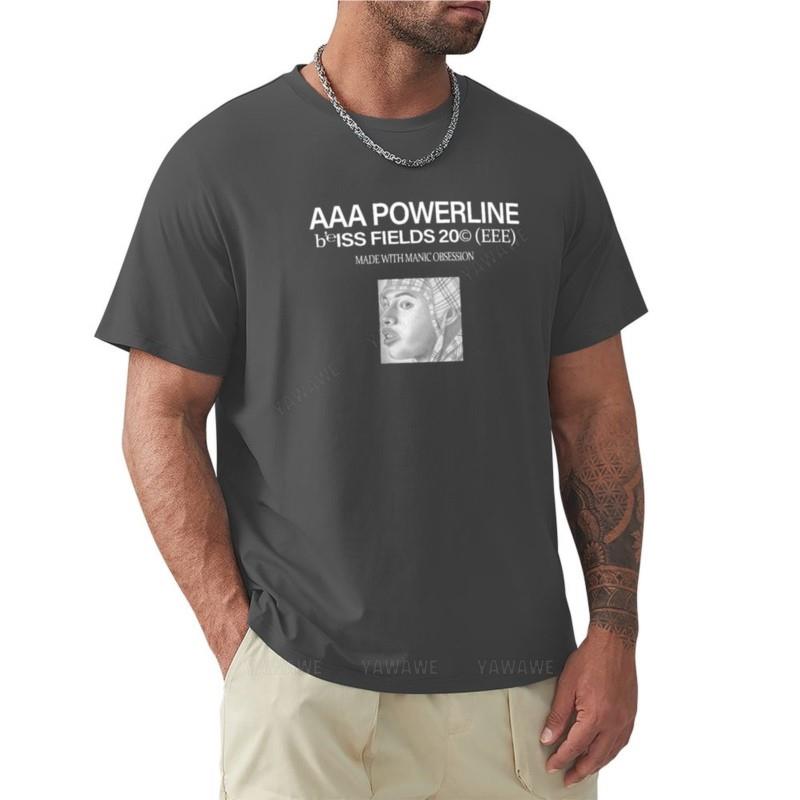 

summer t-shirt men Ecco2k Drain Gang AAA Powerline Bliss Fields logo T-Shirt black t shirt mens t shirt graphic mens t-shirts 4XL