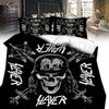 Metal Slayer Heavy Band Music Comforter Print Bedding Three Piece Bedroom Set
