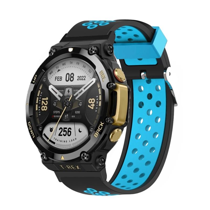 Compatible for HuamiAmazfit for T Rex 2 Band Adjustable Soft Washable Replace Strap Wristband Bracelet Waterproof Dual C