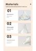 Nuoxin Baby Anti-Choke Borosilicate Glass Feeding Bottle for Newborns, Anti-Bloating, Medium Size.