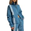 Adidas Originals Clover X Ivy Park Co-Branded Classic Stripe Track Jacket Unisex Jackets Blue H33303