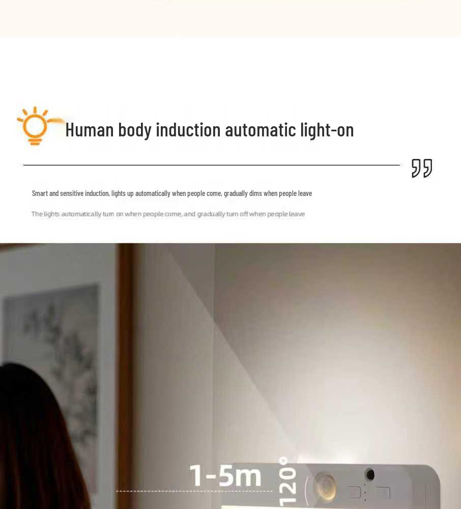 Smart RGB Sensor Night Light with Magnetic Charging - Ideal for Bedrooms, Staircases, Cabinets, and More