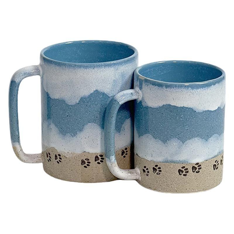Personalized Creative Wave Beach Cups Mugs Ceramic Coffee Couple Cups As Souvenirs Household Drinking Utensils Tool Accessories