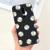 Für LG G7 ThinQ Hülle Silikon Weiche Handyhülle Girly Mode Blume Schwarz TPU Stoßfänger Für LGG7 G 7 ThinQ G710 Hülle Niedliches Muster
