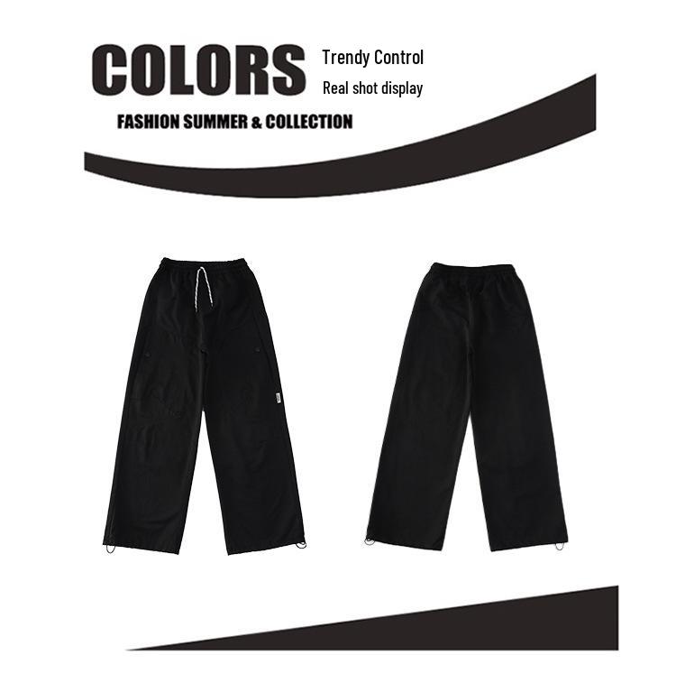 2025 Girls' Autumn Scimitar Cuffed Sweatpants - Casual, Medium and Large Sizes for Spring/Autumn