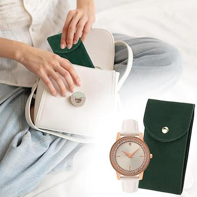 Watch Pouch Storage Bag Portable Flannelette Fabric Gift Bag Travel Storage Case Durable Portable Watch Dust Protection Case