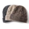 Cashmere Hat Autumn and Winter New Style Women's Fashion Casual Ear Protection Pile Hat Twisted Solid Color Knitted Hat