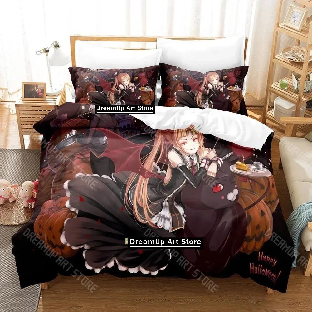 3D Print Blazblue Bedding Set Single Twin Full Queen King Size Bed Set Adult Kid Bedroom Duvetcover Sets 3D Print Anime Bed