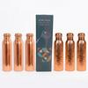 Nirmal Ganga Pure Copper Bottle Combo - Hammered & Plain -3+3 Combo- 1 Liter Each, Shudh Tamba, Excellent Export Quality