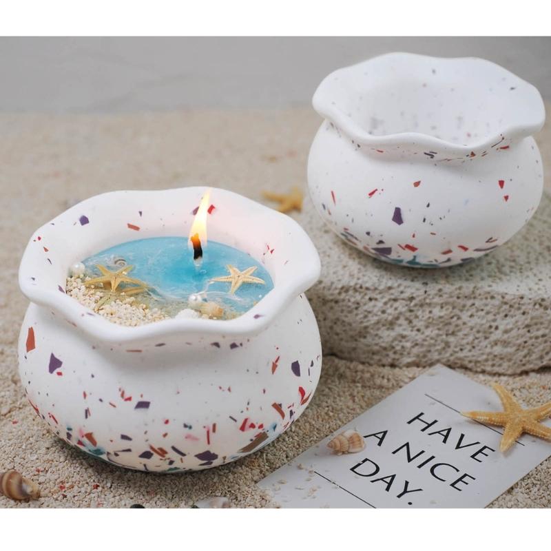 Fish Tank Candle Jar Silicone Mold DIY Flower Pot Vase Jewelry Box Storage Container Concrete Resin Plaster Mould Decor