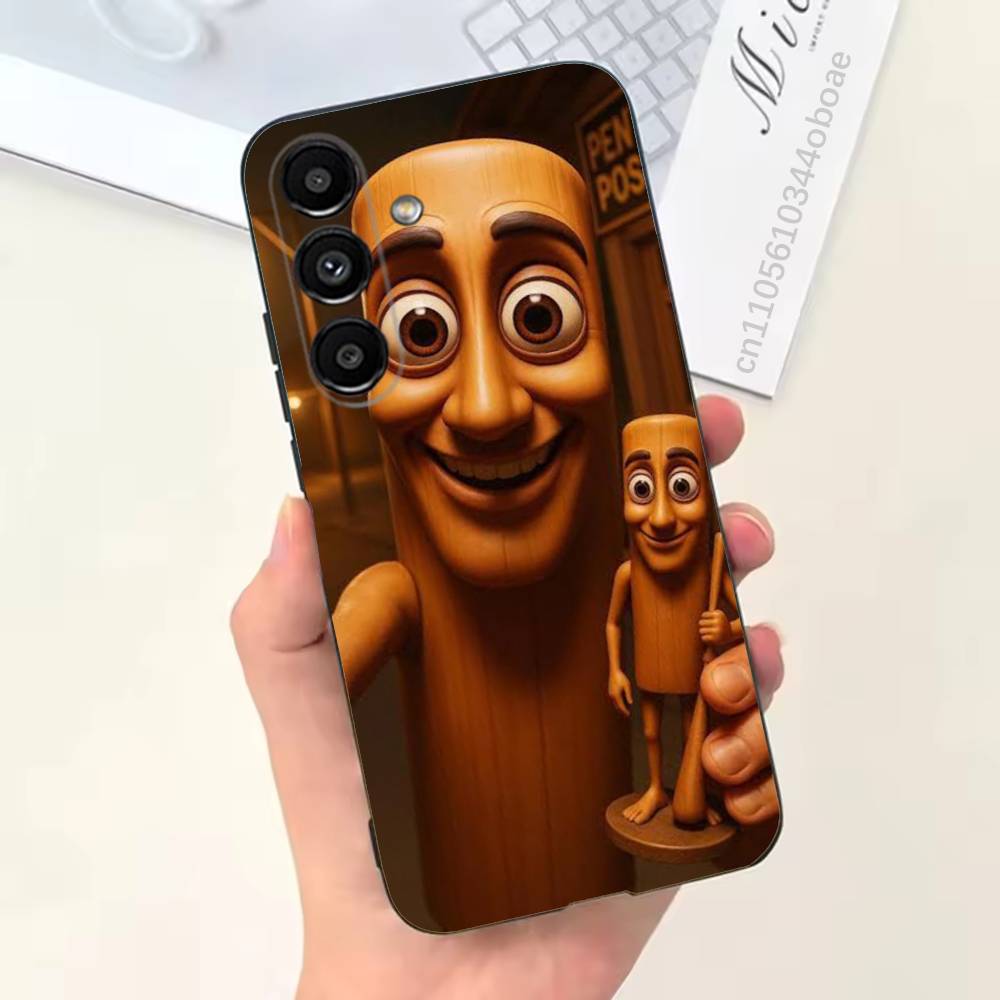 

Tung Tung Tung Sahur Чохол для телефону Samsung S25,24,21,22,23,20,S30,Ultra,Plus,Fe,Lite,Note,5G Чорний SamsungS26