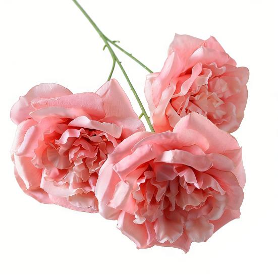 

3 Heads Blooms Artificial Rose Flower 26 Realistic Long Stem Faux Silk Rose Bouquet for DIY Wedding Bouquet Hotel Home Table Vase Decor