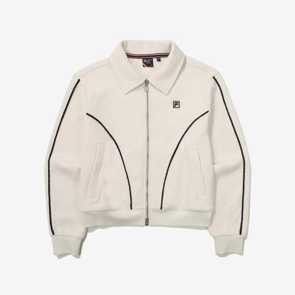 Fila Tennis Zip Up Fleece creamy/W90