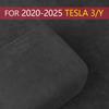 For tesla model 3 highland 2024 model y accessories 2020 2021 2022 2023 Central Control Armrest Box Leather Protective Cover ABS