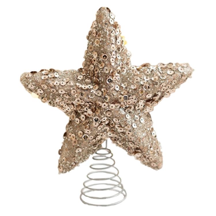 Christmas Tree Star Decors Festival Star Tree Decoration for Christmas Tree Elegant Tabletop Ornament
